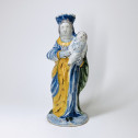 Vierge d'accouchée en faience de Nevers - XVIIIe siècle
