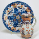 Chine - Paire de plats à décor de lambrequins - Epoque Kangxi (1661-1722)