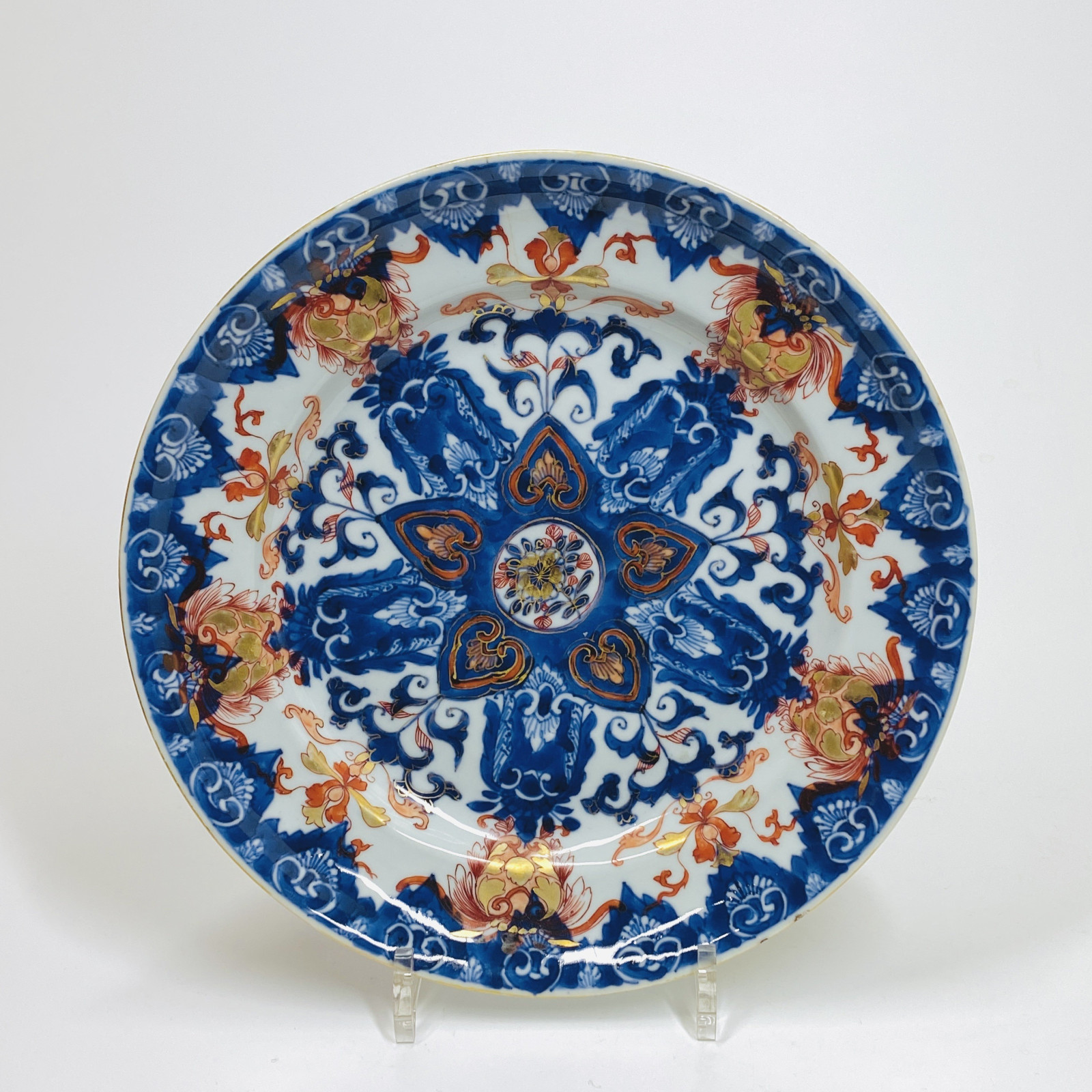 Chine - Paire de plats à décor de lambrequins - Epoque Kangxi (1661-1722)