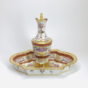 Aiguière et son bassin en porcelaine de Paris. Époque révolutionnaire.