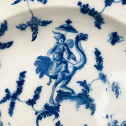 Très grand plat en faïence de Moustiers - XVIIIe siècle
