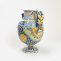 Rare pharmacy jar in majolica from Montpellier - Seventeenth century