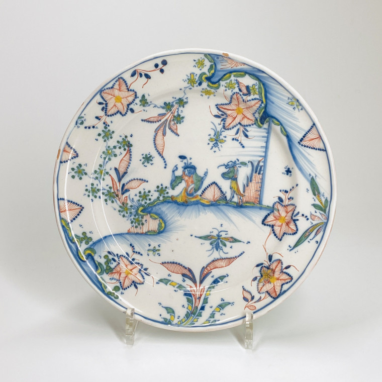 Marseille (Leroy) - Assiette à décor dit à l’astéroïde - XVIIIe siècle