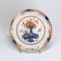 Delft - Assiette dit " Delft doré " - Début du XVIIIe siècle