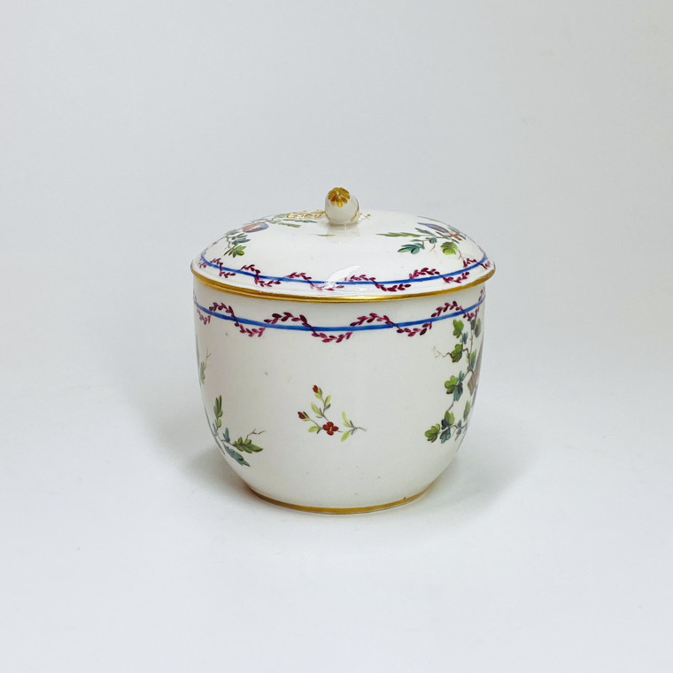 Loosdrecht - Pot à sucre décoré d'une chouette - XVIIIe siècle