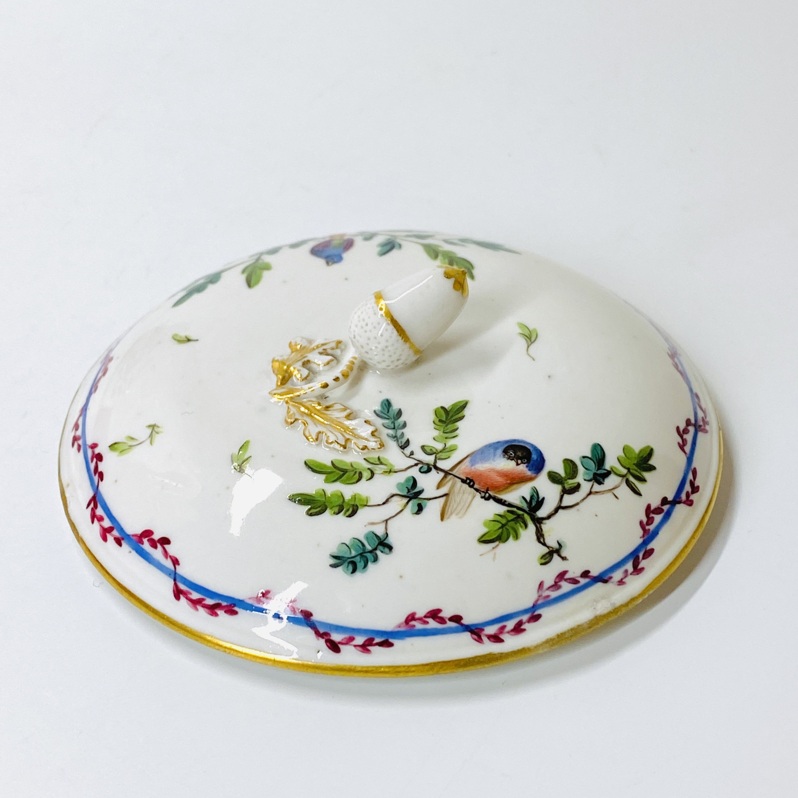 Loosdrecht - Pot à sucre décoré d'une chouette - XVIIIe siècle