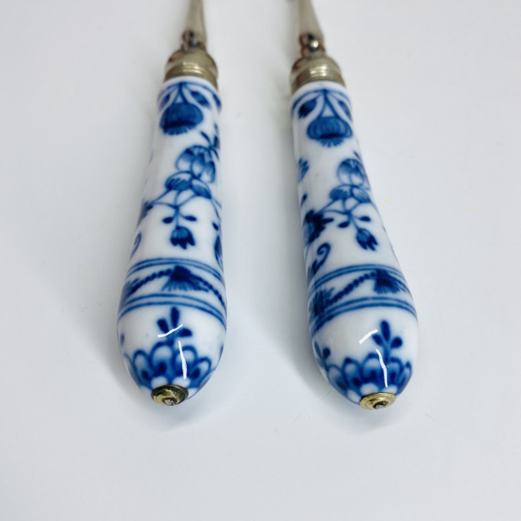 Meissen - Two forks with two prongs - Eighteenth century