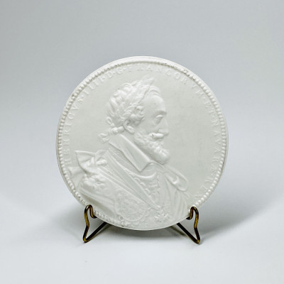 Brancas-Lauraguais - Médaillon en biscuit à l'effigie de Henri IV - XVIIIe siècle