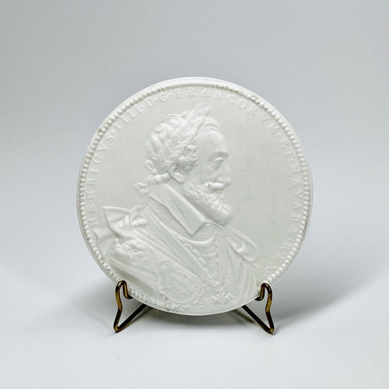 Brancas-Lauraguais - Médaillon en biscuit à l'effigie de Henri IV - XVIIIe siècle