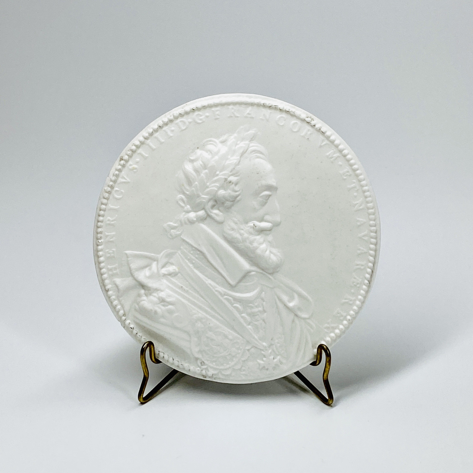 Brancas-Lauraguais - Médaillon en biscuit à l'effigie de Henri IV - XVIIIe siècle