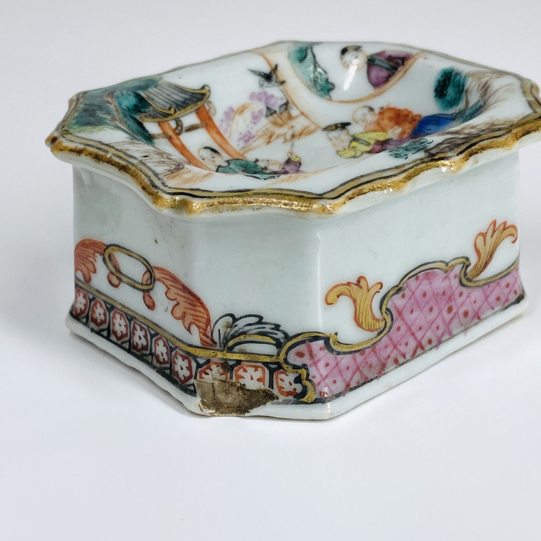China - Pair of salt cellars - Qianlong period (1736-1795)