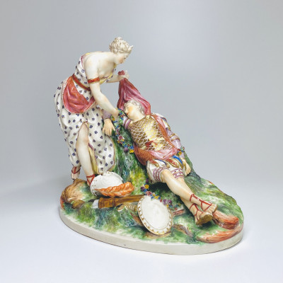 Niderviller -  Groupe en porcelaine "Renaud et Armide" - XVIIIe siècle