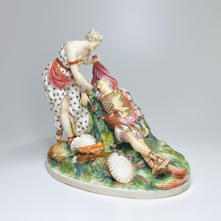 Niderviller -  Groupe en porcelaine "Renaud et Armide" - XVIIIe siècle