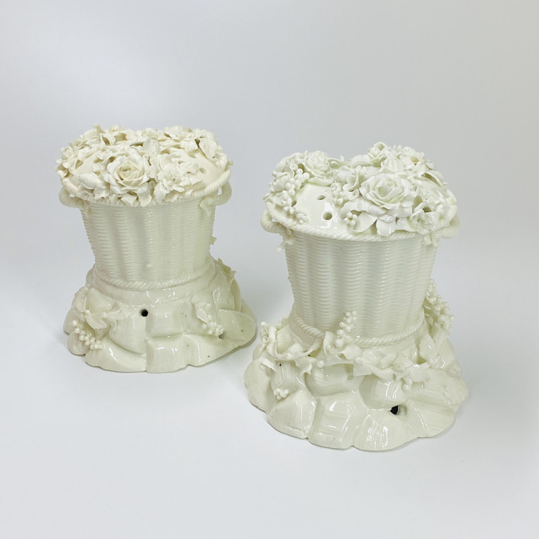 Saint-Cloud - Paire de paniers pots-pourris - XVIIIe siècle