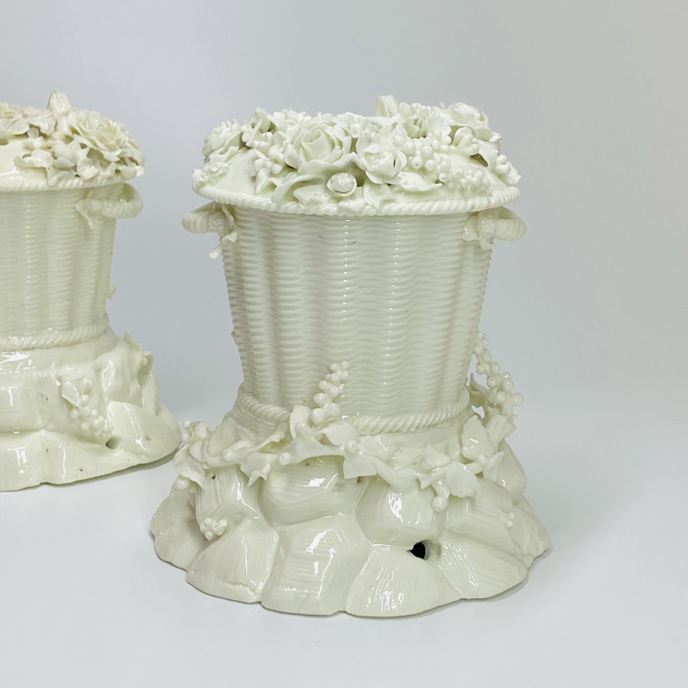 Saint-Cloud - Paire de paniers pots-pourris - XVIIIe siècle