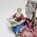 Doccia - Groupe figurant un couple et un enfant - XVIIIe siècle