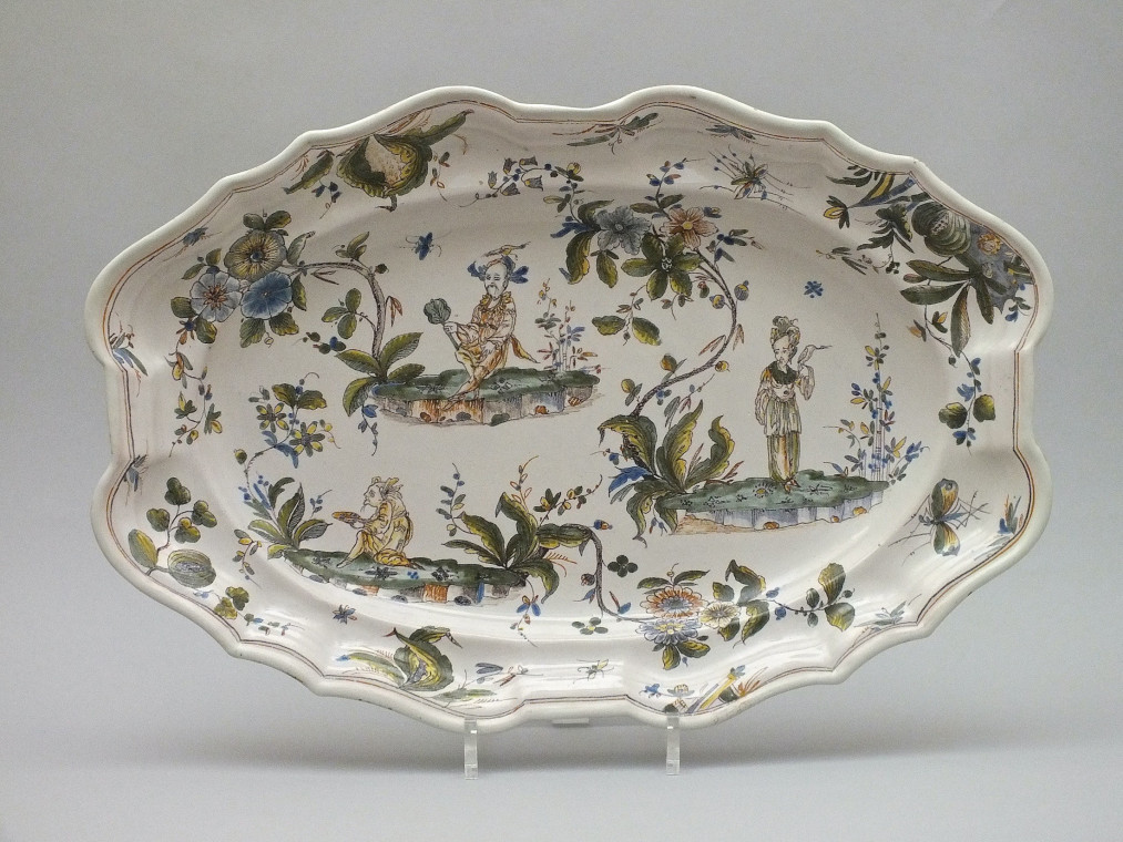 Milan - Grand plat aux chinois - XVIIIe Siècle