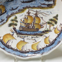 Nevers - Saladier patronymique dit "au pont de Nevers" - Début du XIXe siècle