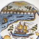 Nevers - Saladier patronymique dit "au pont de Nevers" - Début du XIXe siècle