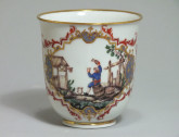 Doccia (italie) - Deux tasses à décor "alla Sassone" - XVIIIe Siècle