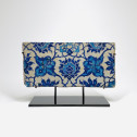 Iznik - Carreau en bleu et turquoise - Deuxième quart du XVIe siècle