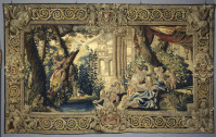 Niderviller - Earthenware group "Renaud and Armide asleep" - Eighteenth century