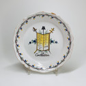 Assiette en faïence de Nevers à décor révolutionnaire - XVIIIe siècle