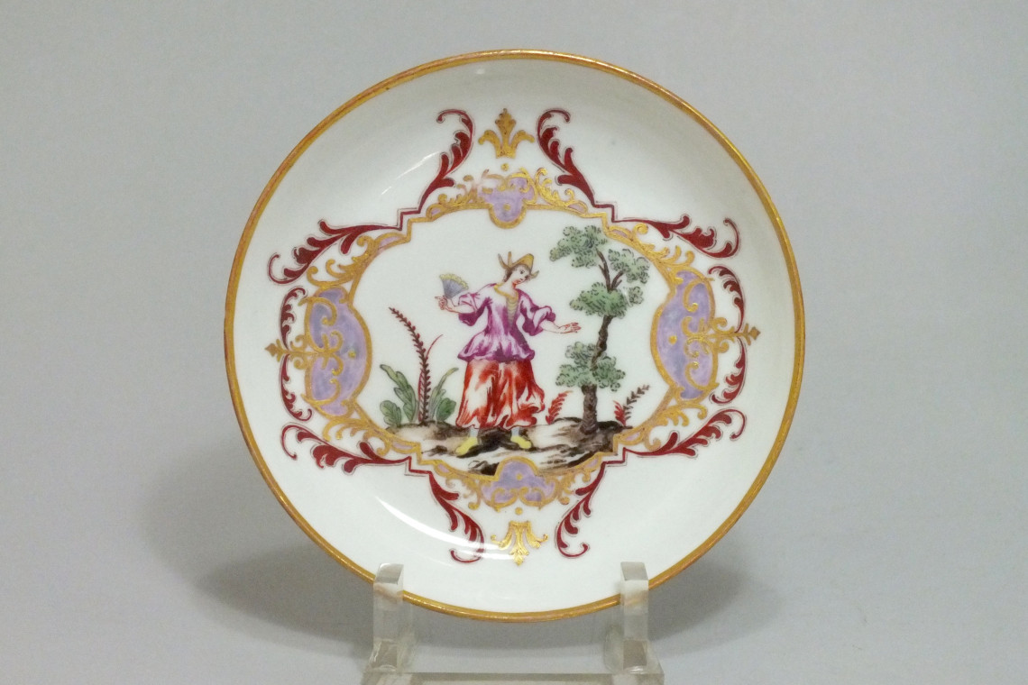 Doccia (Italy) - Two decorated cups "alla Sassone" - Eighteenth Century