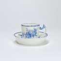Mennecy porcelain cup and saucer - Eighteenth century - SOLD