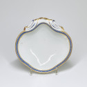 Tournai - Pair of compotes in the shape of a shell - Eighteenth century