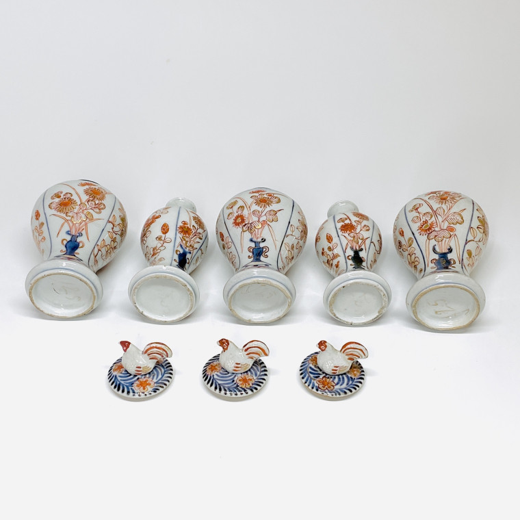 Japanese porcelain trim with Imari decoration - Arita - Early eighteenth century
