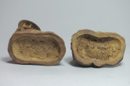 Paire de statuettes en terre cuite «Les enfants d'histoire naturelle» d'après Boizot.