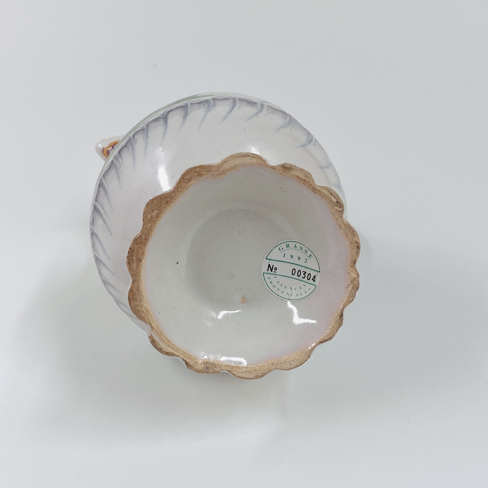 Varages - Rare pitcher decorated with a scene representing "The marriage contract" - Eighteenth century