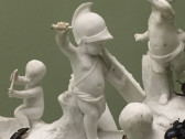 Pair of terracotta statuettes "Children Natural History» by Boizot.