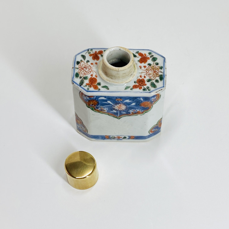 Chine - Boîte à thé à décor Imari - Époque Kangxi (1662-1722)