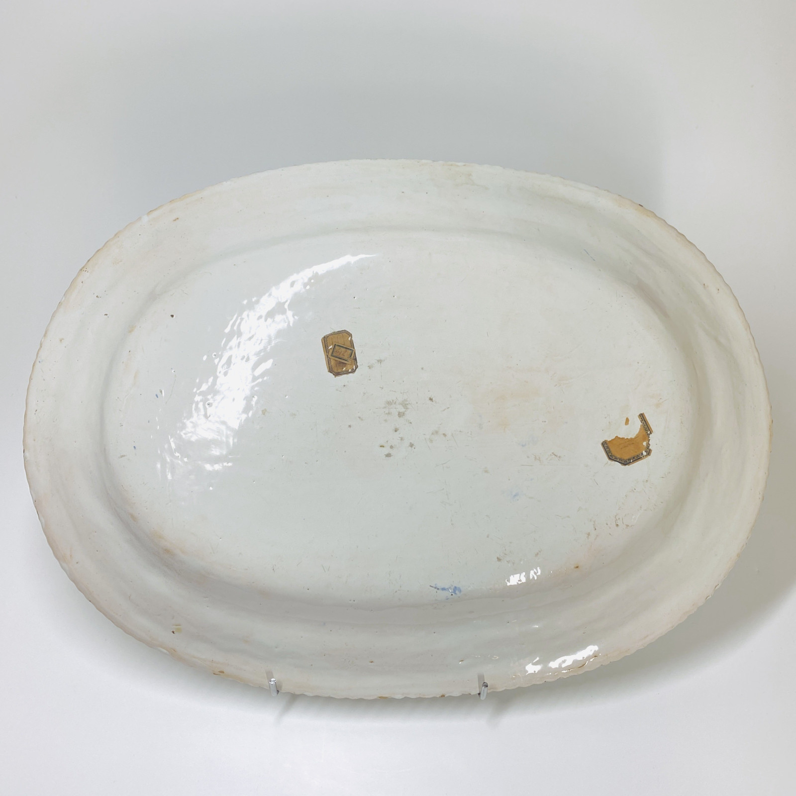 Montpellier, Manufacture royale - Grand plat ovale - XVIIIe siècle