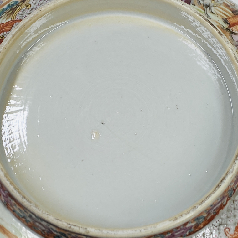 Chine - Bol à punch en porcelaine de la compagnies des Indes - Époque Qianlong 1736 - 1795