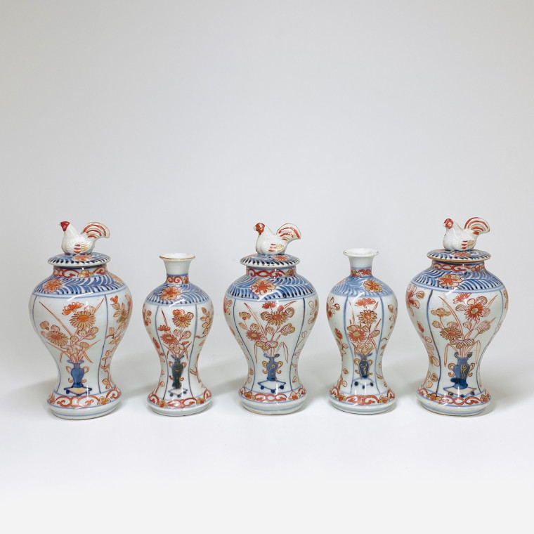 Japanese porcelain trim with Imari decoration - Arita - Early eighteenth century